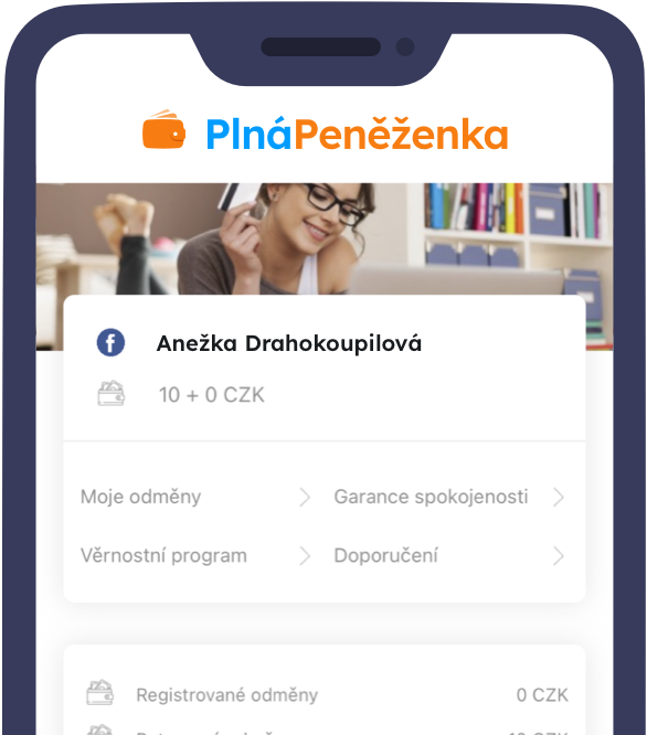  Správa užívateľského účtu v mobilnej aplikácii PlnáPeňaženka