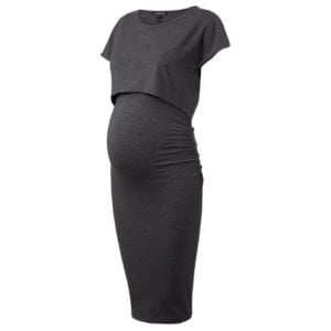 Tehotenské šaty šedé z AliExpress